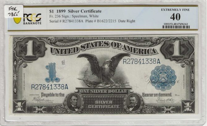 1899 $1 Silver Certificate PCGS