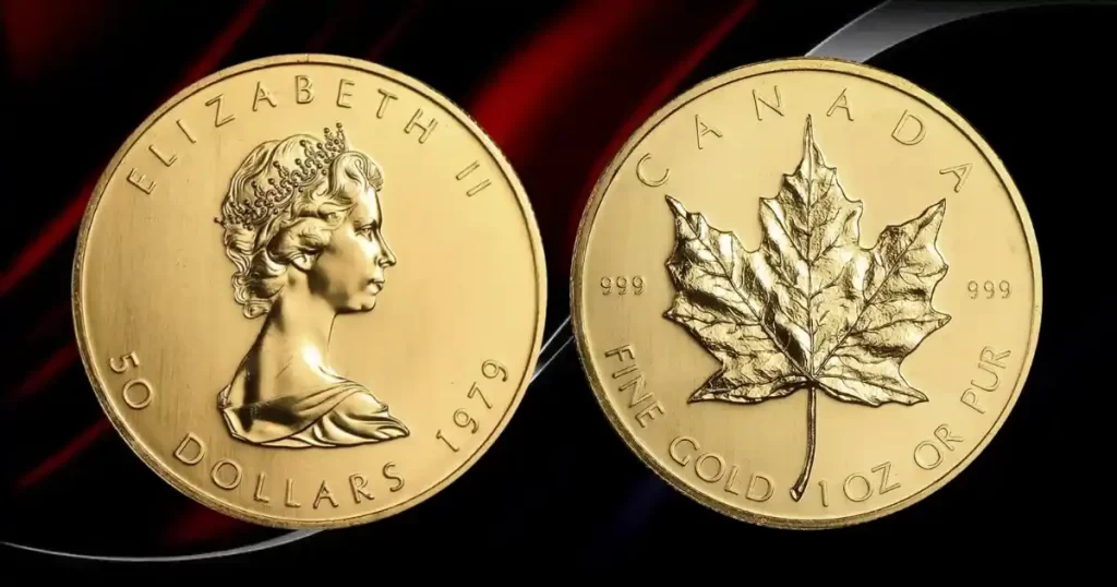 2. Canadian Gold Maple Leaf: