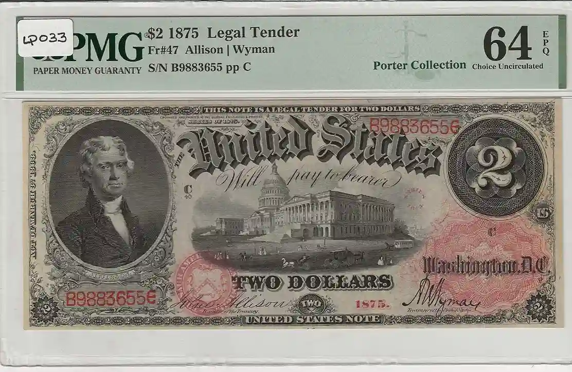 FR. 047 - 1875 $2 Legal Tender