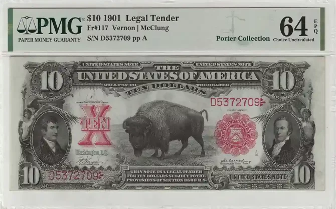 FR. 0117 - 1901 $10 Legal Tender