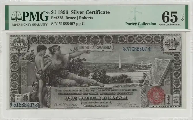 FR. 0225 - 1896 $1 Silver Certificate PMG