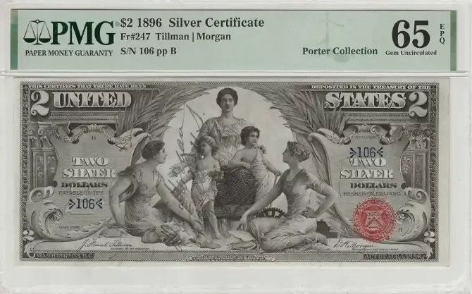 FR. 0247 - 1896 $2 Silver Certificate PMG