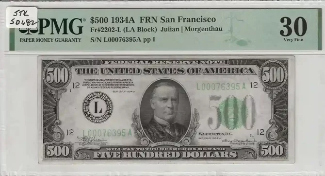 1934A $500 Federal Reserve Note