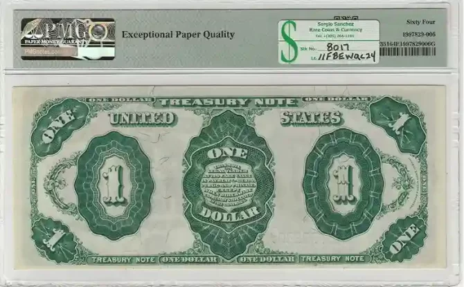 FR. 351 - $1 1891 Treasury Note PMG 64 EPQ