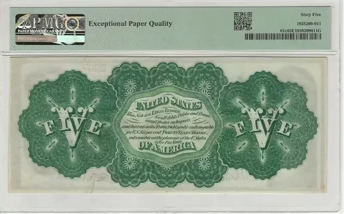 FR. 61c - 1862 $5