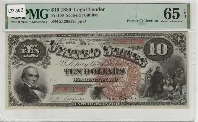 FR. 100 - 1880 $10