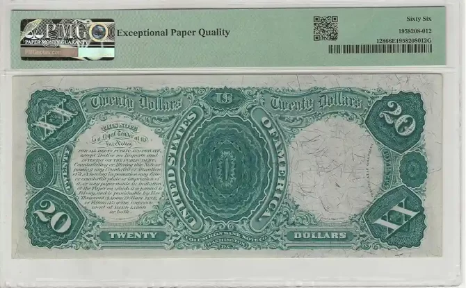 FR. 128 - 1875 $20 Legal Tender PMG 66 EPQ - Image 2