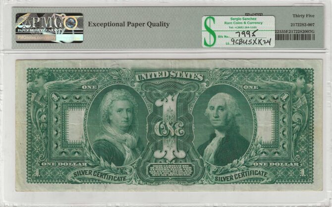 FR. 225 - 1896 $1 Silver Certificate PMG 35EPQ - CVF - Image 2