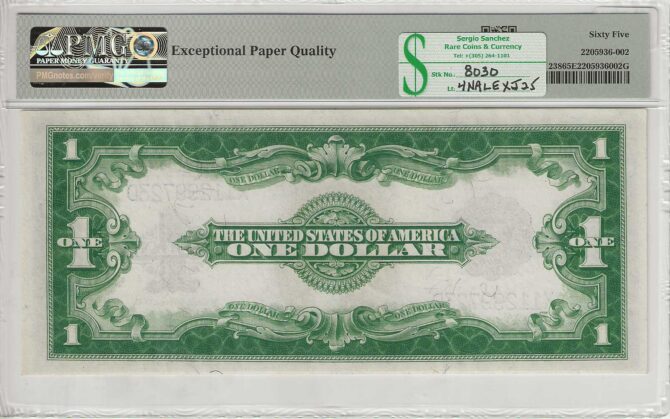 FR. 238 - 1923 $1 Silver Certificate PMG 65EPQ- GCU - Image 2