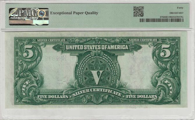 FR. 276 $5 Silver Certificate 1899 PMG 40EPQ - Image 2