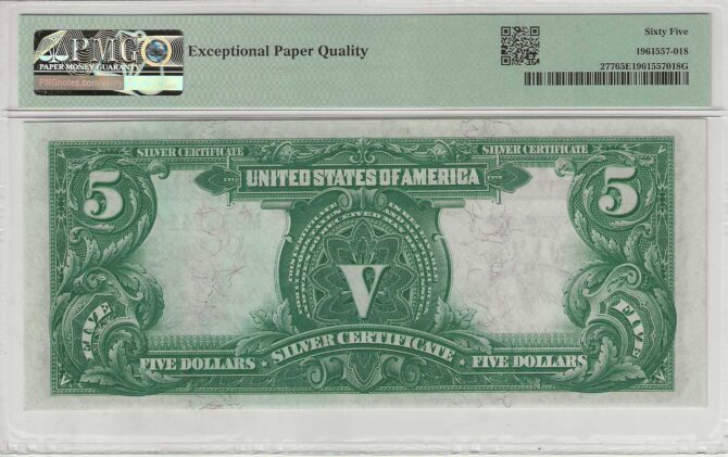 FR. 277 $5 Silver Certificate 1899 PMG 65EPQ - Image 2