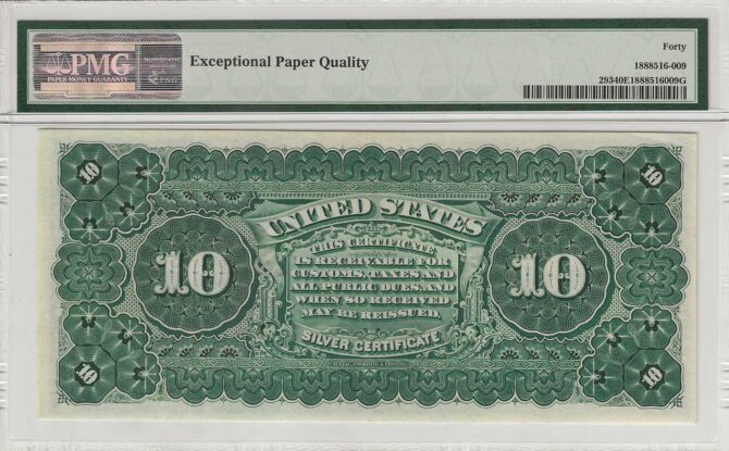 FR. 293 - 1886 $10 Silver Certificate PMG 40EPQ - Image 2